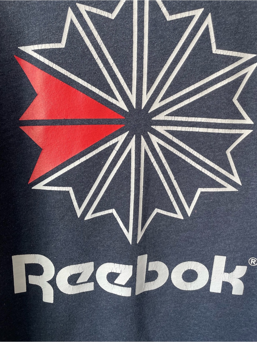 VTG Look Reebok Classic Crewneck Sweatshirt Navy Blue Size M - Picture 5 of 9